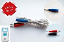 1x Coppia (2 Cavi) Cavi di Piombo per Macchina Pelvatrice Combo Neuro Trac TENS