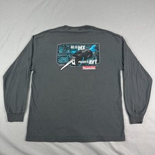 T shirt vintage Suzuki Makita racing team XL Ricky Carmichael manica lunga