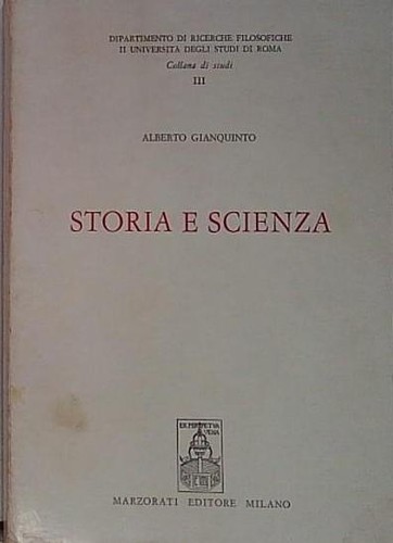 Gianquinto storia scienza - ,