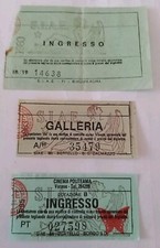 Rarità Lotto 3 Biglietti Cinema Anni "80 diversi Formati E Stampe