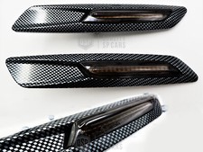 2 FRECCE Laterali FULL LED Carbon CANBUS per Bmw Serie 5 E60 E61 18 led