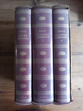 DANTE ALIGHIERI -  LA DIVINA COMMEDIA + OPERE MINORI 3 VOLL. - RIZZOLI - 1960