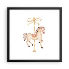 Poster 40x40cm Cavallo Giostra