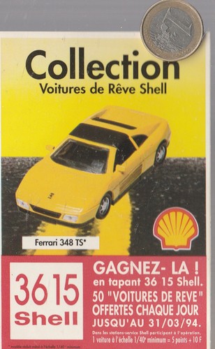 Automobile shell ferrari - shell., 348