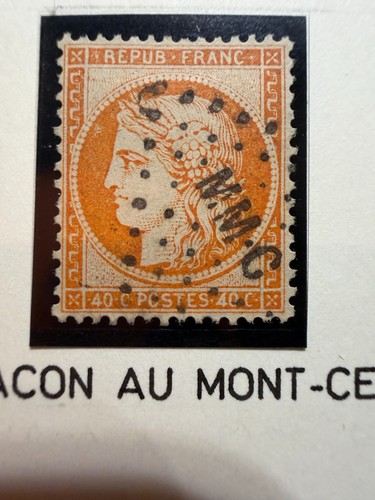 Timbre 40 c orange - -,