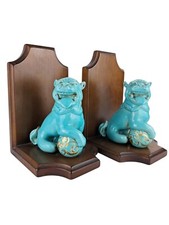 Fermalibri con cani di fo