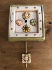 splendido orologio girasole quadrifoglio cuore sole pendolo thun da collezione