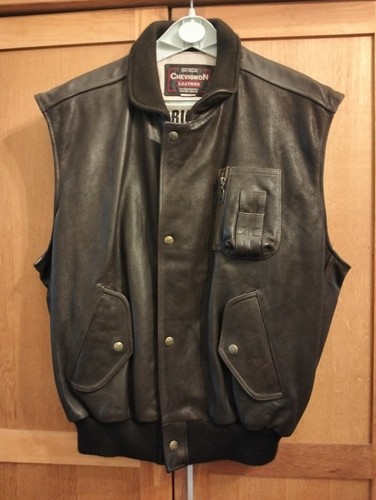 Gilet chevignon pelle - gilet,