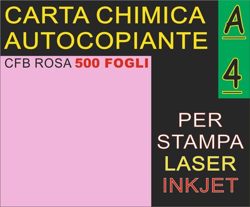 500 fogli carta rosa - fogli,