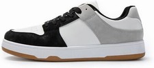 Scarpe Uomo sneakers ginnastica tacco sportive alte eco Pelle Nero Grigio Bianco