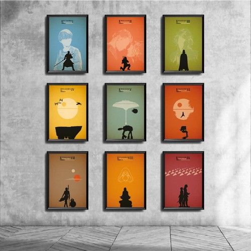 Set poster film minimalista - poster,