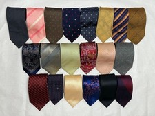 lotto 20 cravatte Fendi Armani Dunhill uomo seta assortite