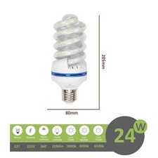 Lampadina led E27 24w