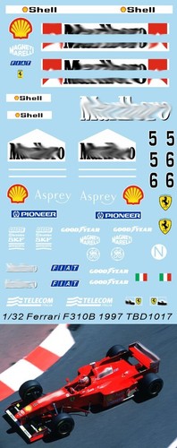 Slot car decals for - car,
