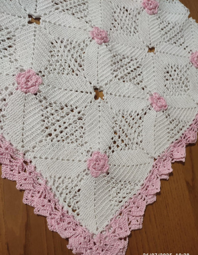 Copertina uncinetto cotone - in,