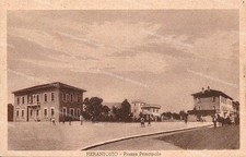 dq205 cartolina pierantonio piazza principale provincia di perugia