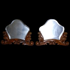 Coppia specchi molati ed - coppia, di
