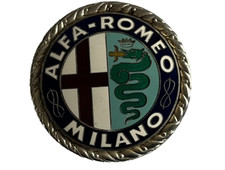 Targa distintivo metallo Alfa