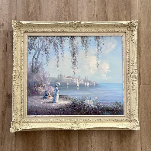 Quadro vintage olio - , su