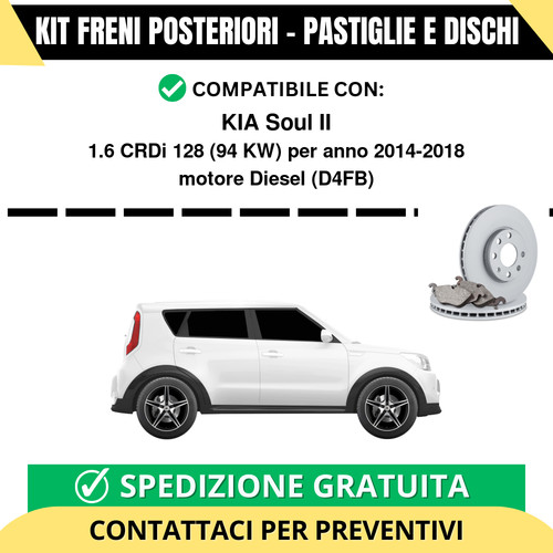 Kit freni posteriori per - freni,