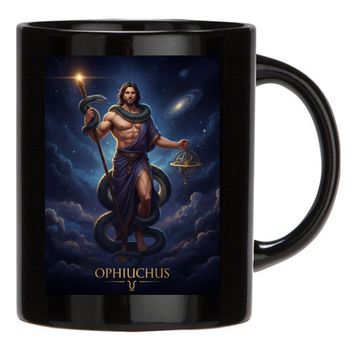 Tazza mug nera ofiuco - tazza,