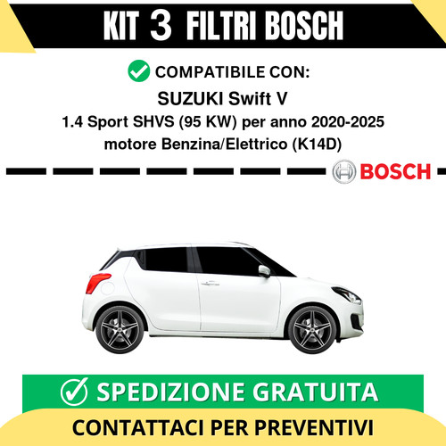 Kit bosch filtri tagliando - bosch, 3