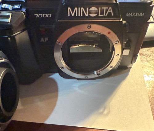 Minolta maxxum con obiettivo - minolta,