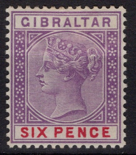 Gibilterra 1898 regina - gibilterra,