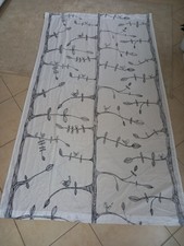 Vintage Pannello Tenda Tessuto Ikea Eivor Design Kajsa Aronsson Uccelli Albero *