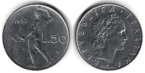 Italia lire 1957 - italia,