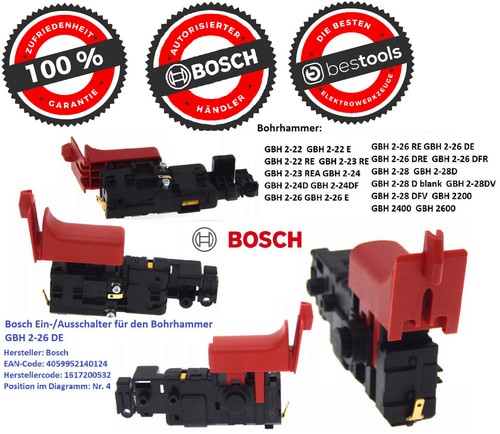 Bosch 1617200532 interruttore - bosch,