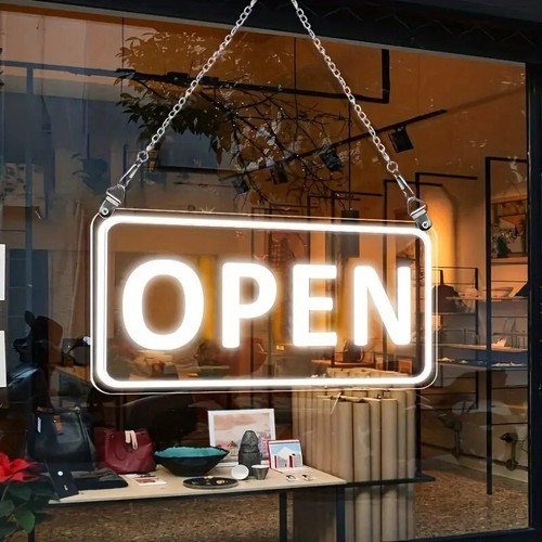 Insegna neon led open - insegna, a