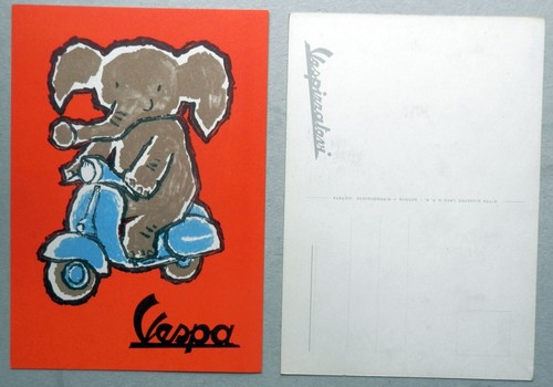 Vespa piaggio cartolina - piaggio,