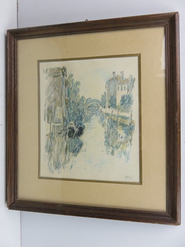 Vecchio quadro con stampa - , di