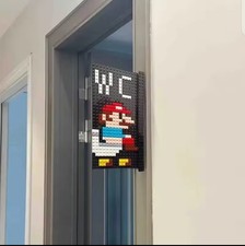 Super Mario Toilet Sign