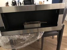 Camino a Bioetanolo da Parete  color Argento misure 90x40x16