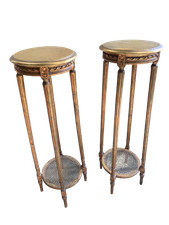 2 Tavolini gueridon stile