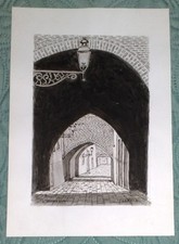 Ferrara  acquerello S.Boneschi  anni 80