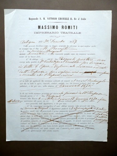 Contratto impresario teatrale - contratto,