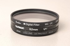 Lotto n°3 Filtri Fotografici UV 52mm