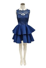 abito elegante donna blu royal