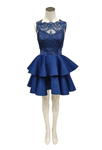 Abito elegante donna blu - abito,