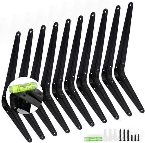 Pezzi mensole angolari nero - 10,