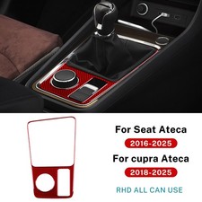 Adesivo telaio cambio fibra di carbonio rosso per Seat Ateca 16-25 Cupra Ateca 18-25