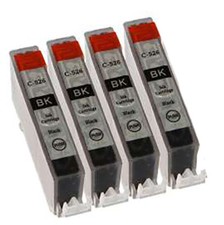 4 cartucce inchiostro nero