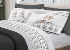 Completo Letto Flanella Renna