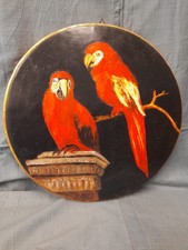 Dipinto Pappagalli. Olio Su