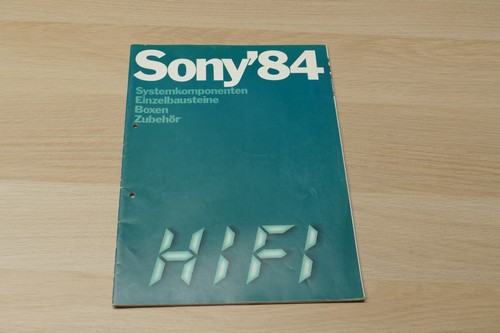 Sony 1984 catalogo - 1984,