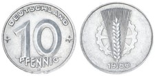 DDR 10 Pfennig 1950 E 0 In