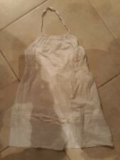 lotto 705b vestito abito bimba bambina bianco facia collo 4-5 anni